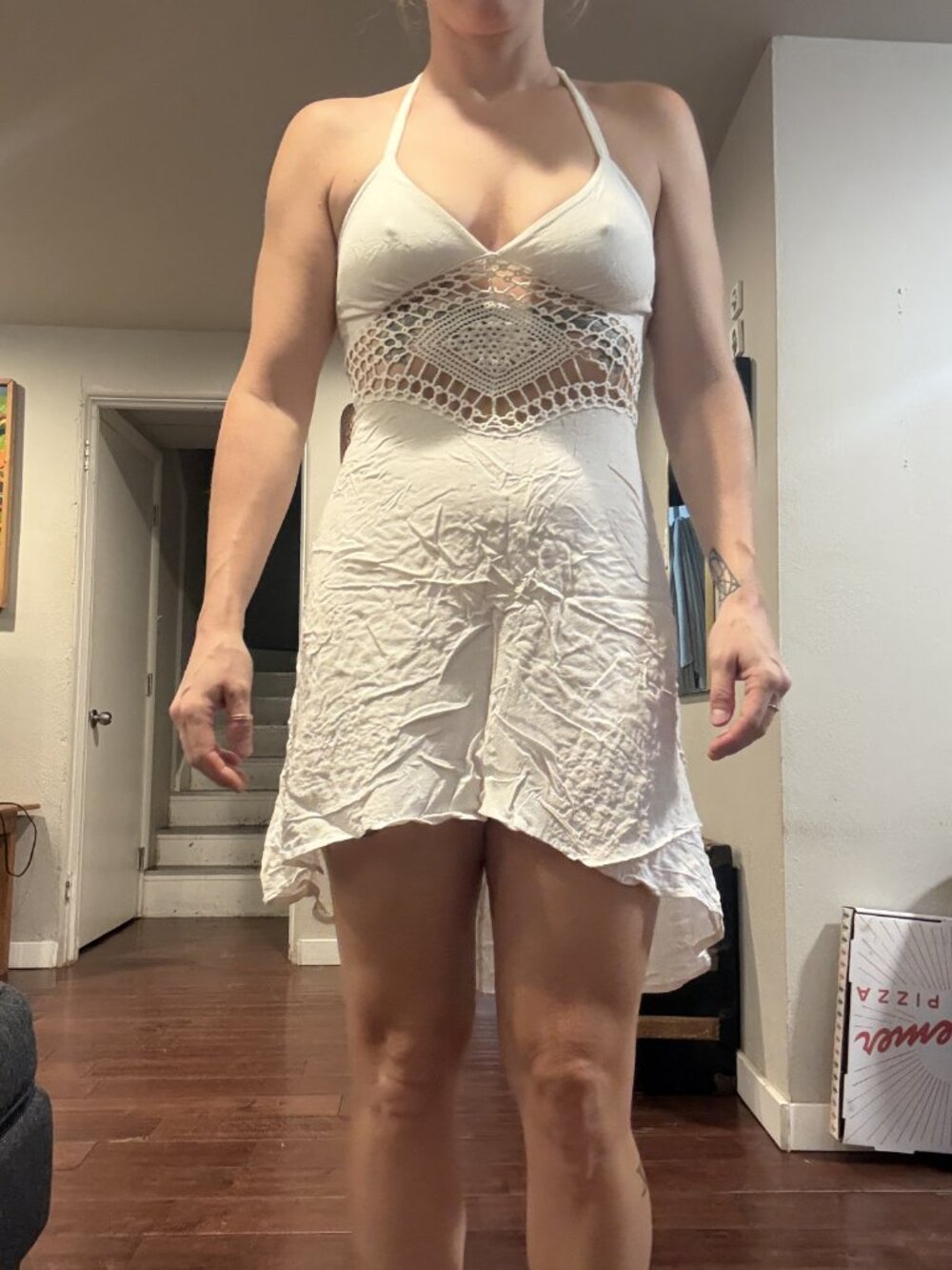 Crochet White Dress